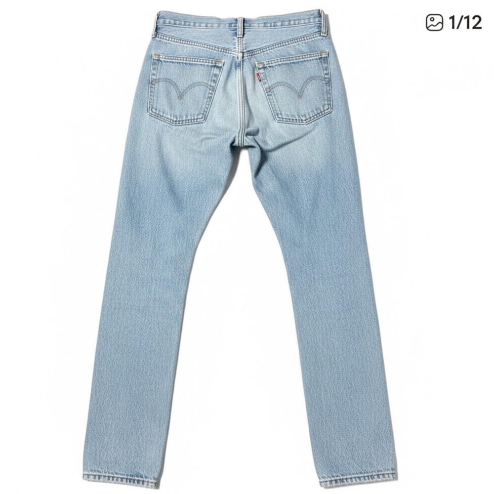 Levi's 501 Button Down Skinny Filiforme acid washed  Jeans Size W26 L30